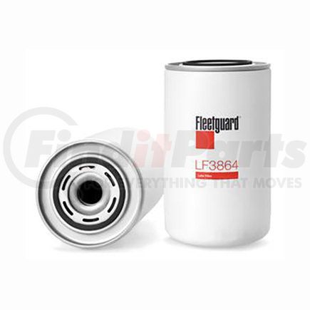 LF3864 by FLEETGUARD - Engine Oil Filter - 7.31 in. Height, 4.25 in. (Largest OD)