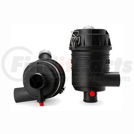 AH19081 by FLEETGUARD - Air Filter and Housing Assembly - 18.87 in. Height, OptiAir 1100 Series. 11" plastic, w/safety, straight.