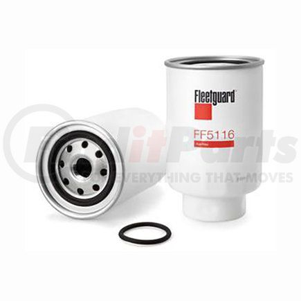 FF5116 by FLEETGUARD - Fuel Filter - Spin-On, 5.18 in. Height