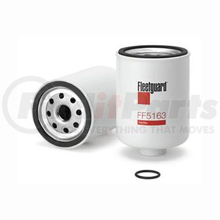 FF5163 by FLEETGUARD - Fuel Filter - Spin-On, 4.4 in. Height