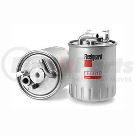 FF5619 by FLEETGUARD - Fuel Filter - Spin-On, 4.92 in. Height