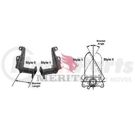 C553299Q6257 by MERITOR - Air Brake Chamber Bracket