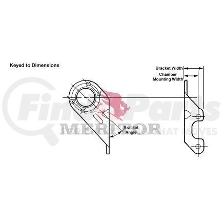 3299Y5719 by MERITOR - BRACKET