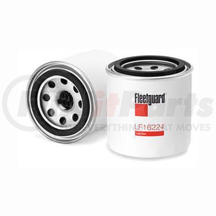 LF16224 by FLEETGUARD - Engine Oil Filter - 3.03 in. Height, 3.66 in. (Largest OD), Spin-On