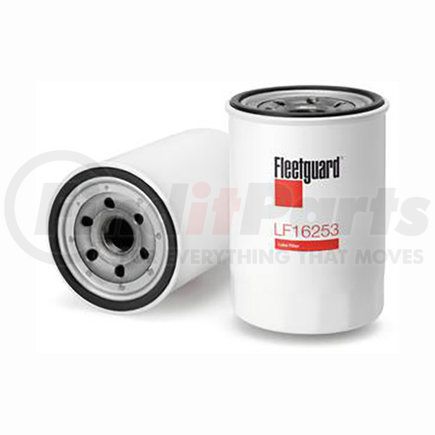 LF16253 by FLEETGUARD - Engine Oil Filter - 5.91 in. Height, 4.02 in. (Largest OD), Hino 156072250