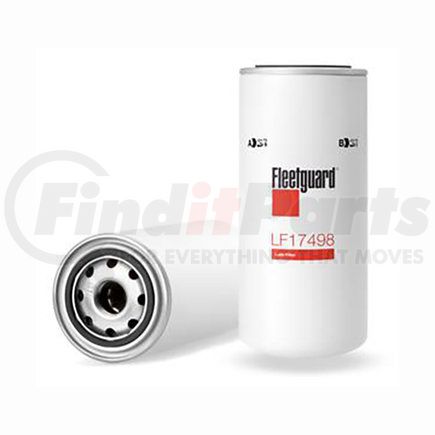 LF17498 by FLEETGUARD - Engine Oil Filter - 8.27 in. Height, 3.68 in. (Largest OD)