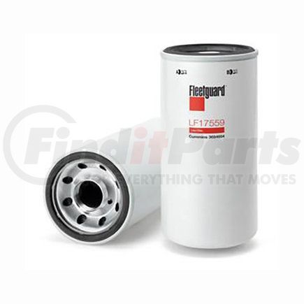 LF17559 by FLEETGUARD - Engine Oil Filter - 9.8 in. Height, 4.75 in. (Largest OD)