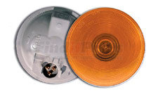 Grote 53103-3 Brake / Tail / Turn Signal Light Torsion Mount II 4" Stop Tail Turn Light, Front Park, Male Pin, Yellow Turn