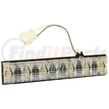 Buyers Products 3032933 Light Bar - Green Corner Strobe D-Fuser, with 6 LED