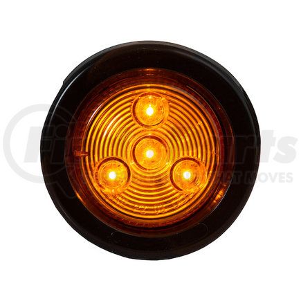 Buyers Products 5622202 2in. Amber Round Marker/Clearance Light with 4 LEDs Kit (Includes Grommet)