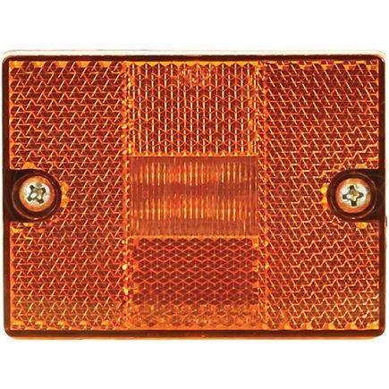 Buyers Products 5622726 2.875in. Amber Rectangular Marker/Clearance Light with Reflex with 6 LED