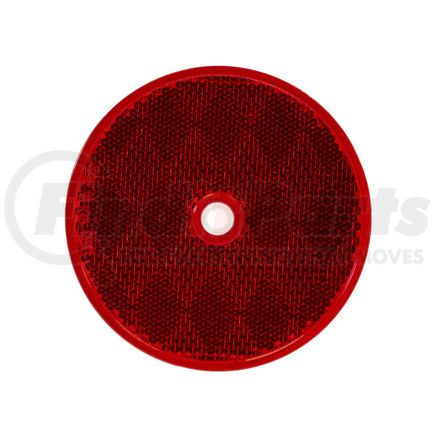 Buyers Products 5623316 Reflective Tape - 3 inches, Red, Round, DOT, Bolt-On