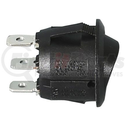 Buyers Products 6391103 Rocker Switch - Black, On/Off/On Mini Round
