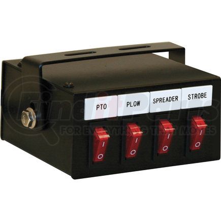 Buyers Products 6391104 4 Function Backlit Pre-Wired Switch Box Fused with Relay and Circuit Breaker