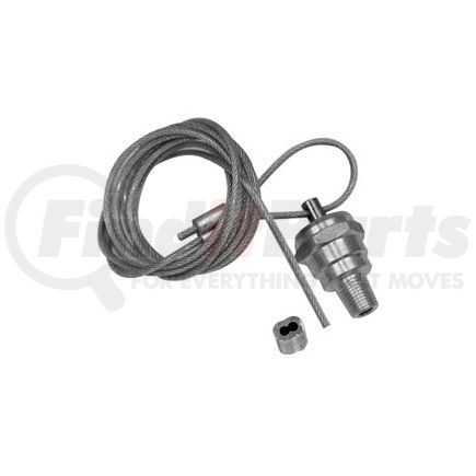 Buyers Products 6451010 Air Brake Drier Drain Valve - 1/4 in. NPTF male, with 5 ft. cable