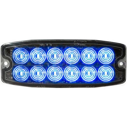 Buyers Products 8890404 Strobe Light - 5 inches Blue, Dual Row Ultra Thin, LED