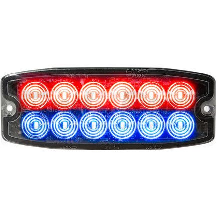 Buyers Products 8890405 Strobe Light - 5 inches Red/Blue, Dual Row, Ultra Thin, LED