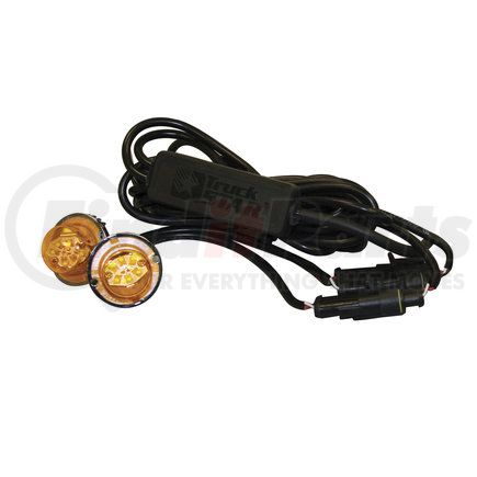 Buyers Products 8891226 25 Foot Amber Bolt-On Hidden Strobe Kits with In-Line Flashers with 6 LED