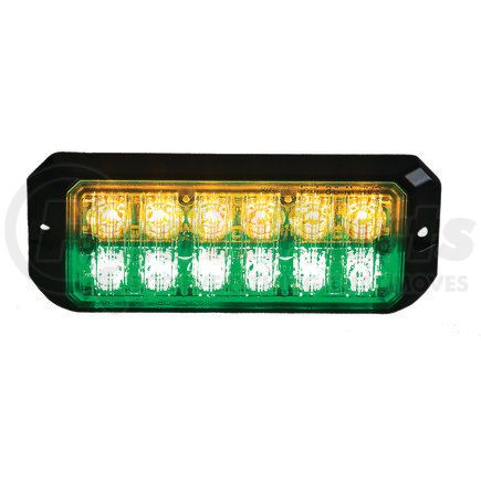 Buyers Products 8891709 Strobe Light - 5 inches Amber/Green, Dual Row, LED