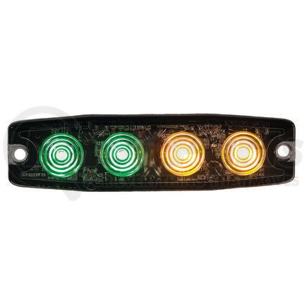 Buyers Products 8892250 Strobe Light - 4.5 inches Green/Amber, LED, Ultra Thin