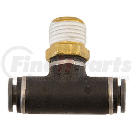 Buyers Products nbt0m25p25s Brass/Poly DOT Push-in Swivel Male Branch Tee 1/4in. Tube Od x 1/4 Pipe Thread