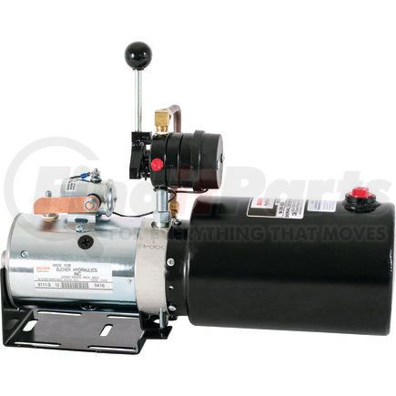 Buyers Products pu310lr 4-Way DC Power Unit-Manual Controls Horizontal 2.20 Gallon Reservoir