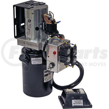 Buyers Products pu3593lrv 4-Way/3-Way DC Power Unit-Electric Controls Vertical 0.75 Gallon Reservoir