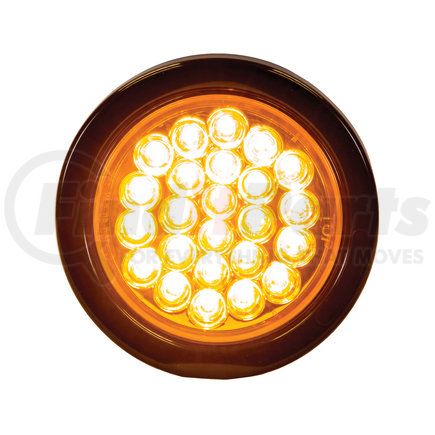 Buyers Products sl41ar Strobe Light - 4 inches Quad Flash Amber, Round, Recessed