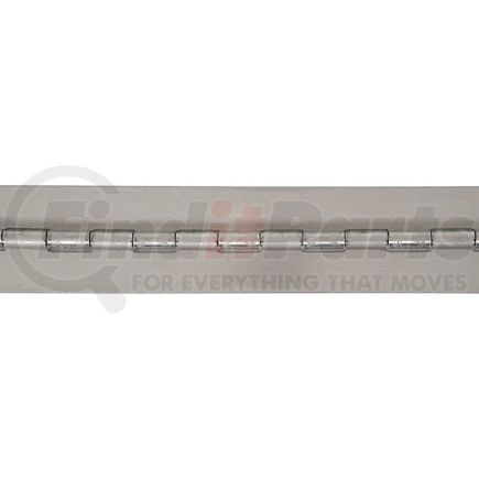 Buyers Products ss16 Stainless Continuous Hinge .075 x 72in. Long with 1/4 Pin and 2.5 Open Width