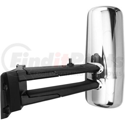 Torque Parts TR597-KMC-L Door Mirror - Driver Side, Chrome, with Bracket Heating Electrical