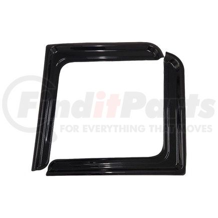 Torque Parts TRFT124 Window Trim - Black Window Shield, for Freightliner Cascadia Trucks