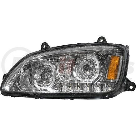 Torque Parts TRKWH12D Headlight - Driver Side, Chrome Projector, for Kenworth T660 Trucks