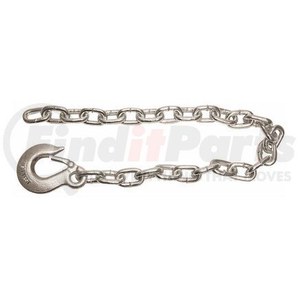 Buyers Products b03835sc 3/8X35in. Class 4 Trailer Safety Chain with 1 Forged Eye Slip Hook-30 Proof