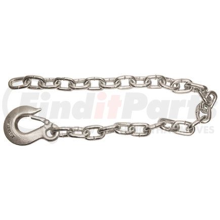 Buyers Products b03822sc 3/8X22in. Class 4 Trailer Safety Chain with 1in. Forged Slip Hook-30 Proof