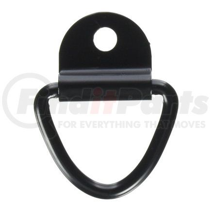 Buyers Products b21 1/4in. Forged Rope Ring with 1-Hole Integral Mounting Bracket Zinc Plated