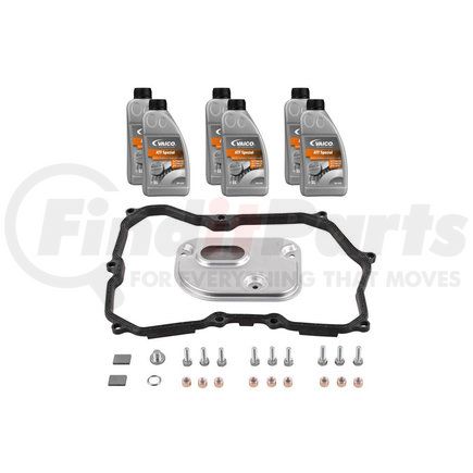 Vaico V103221 Filter W/ Oil Pan Gasket, Transmission Oil (ATF Special 6 ltr), Instl Hardware