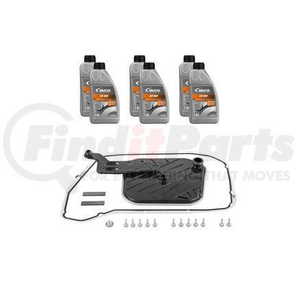 Vaico V103224 Filter W/ Oil Pan Gasket, Transmission Oil (8HP 6 ltr), Instl Hardware
