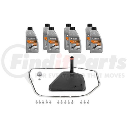 Vaico V103226 Kit, cambio de aceite de caja de cambios automática con aceite