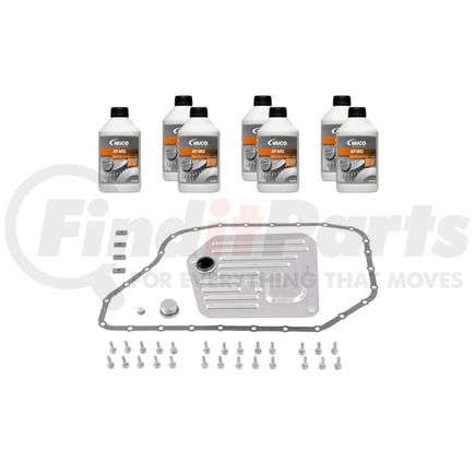 Vaico V103228 Filter W/ Oil Pan Gasket, Transmission Oil (G052 7 ltr) and Instl Hardware