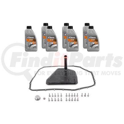Vaico V103227 Filter W/ Oil Pan Gasket, Transmission Oil (6HP 7 ltr) and Instl Hardware