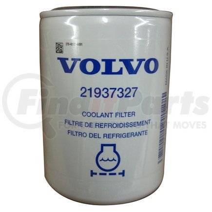 Volvo 21937327 Engine Coolant Filter - Spin-On, M16 x 1.5 Thread Size, 4-7/16" Length