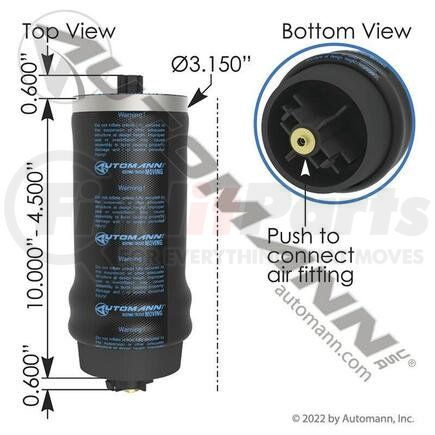 Automann ABSZ70-7205 AIR SPRING CABIN