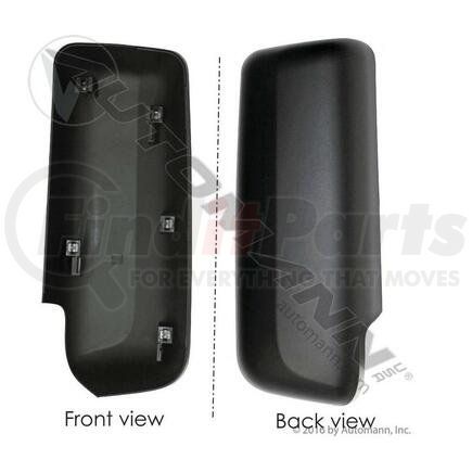 Automann 563.75009 MIRROR BACK COVER RH BLACK PET