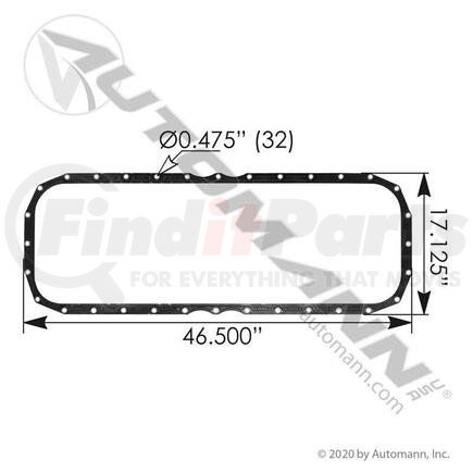 Automann M90684 Engine Oil Pan Gasket - For Cummins ISX 15.0L