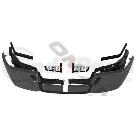 Automann 564.46424K Bumper Assembly, without Fog Light for 2017-2026 Freightliner Cascadia
