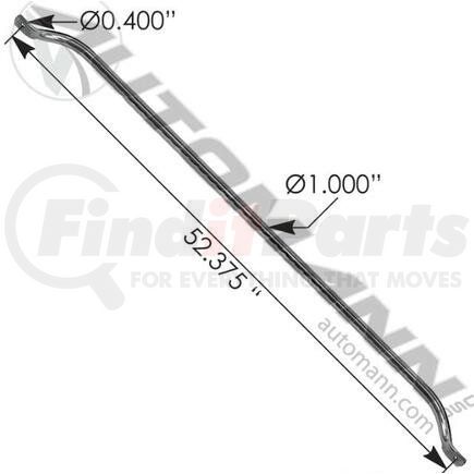 Automann 562.GH52SS Grab Handle - Stainless Steel, 52 in. Length