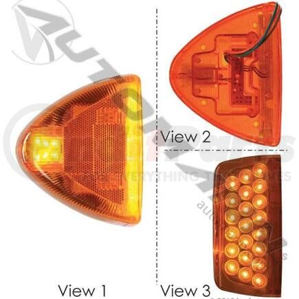 Automann 564.75076 Turn Signal, LED, Amber, for Peterbilt