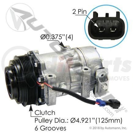 Automann 830.31005 AIR CONDITIONING COMPRESSOR 7H