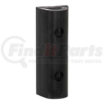 Buyers Products d324 Extruded Rubber D-Shaped Bumper with 4 Holes - 3 x 2-7/8 x 24in. Long