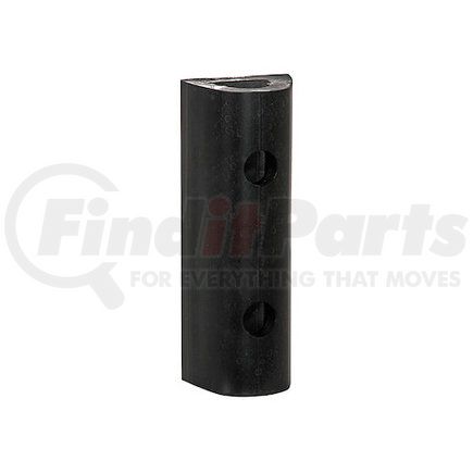 Buyers Products d46 Extruded Rubber D-Shaped Bumper with 2 Holes - 4 x 3-3/4 x 6in. Long